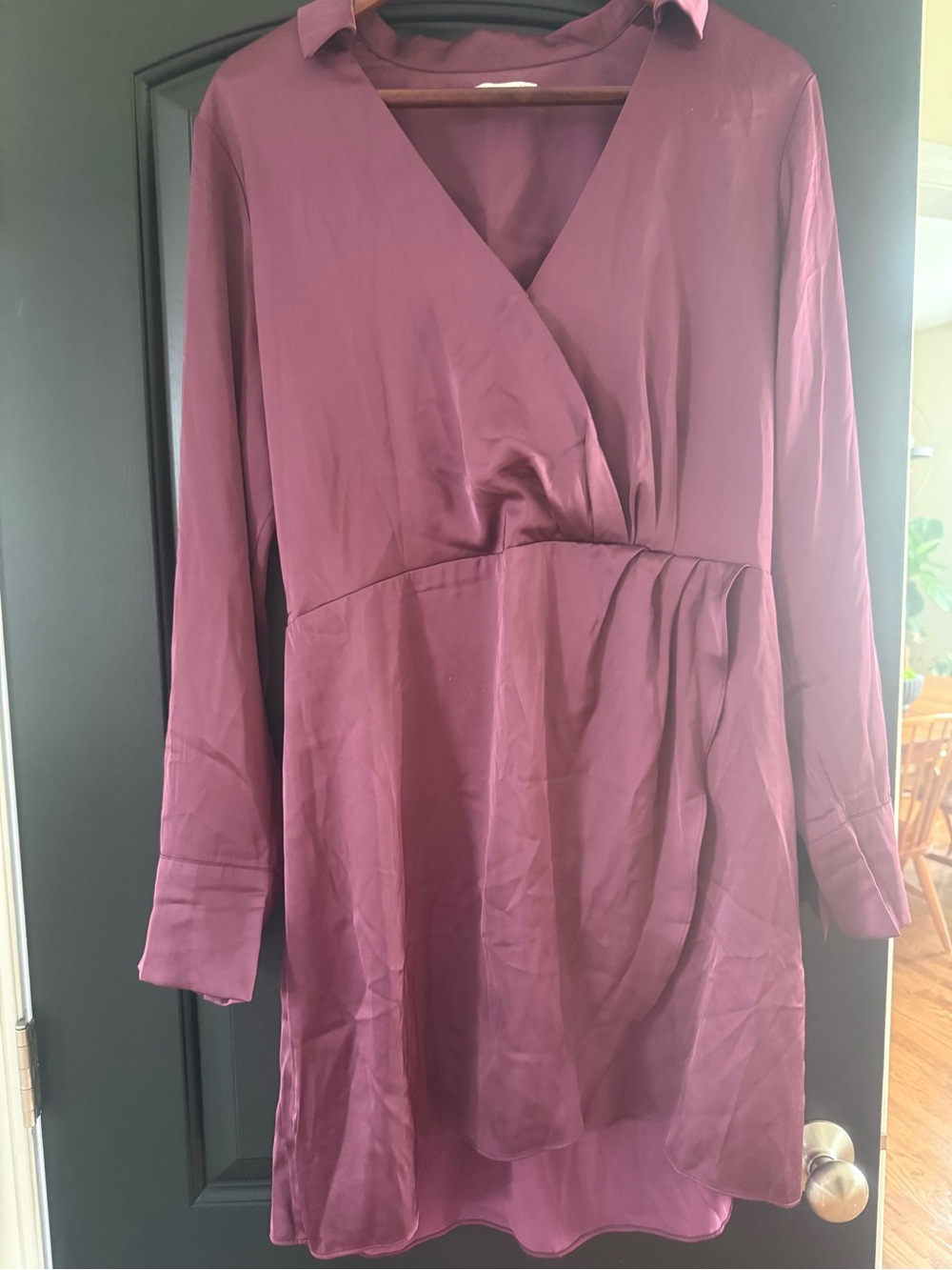Abercrombie & Fitch Plum Button-Up Shirt
